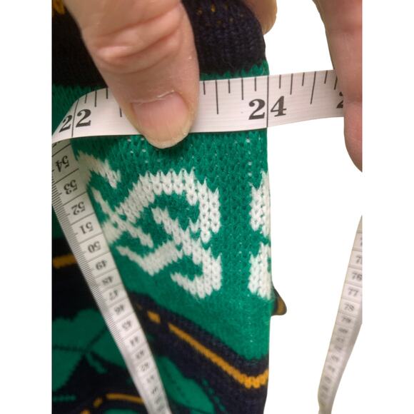 Vintage 90s Emerald Isle St. Patrick’s Day Shamrock Acrylic Knit Sweater Size XL - Picture 5 of 6